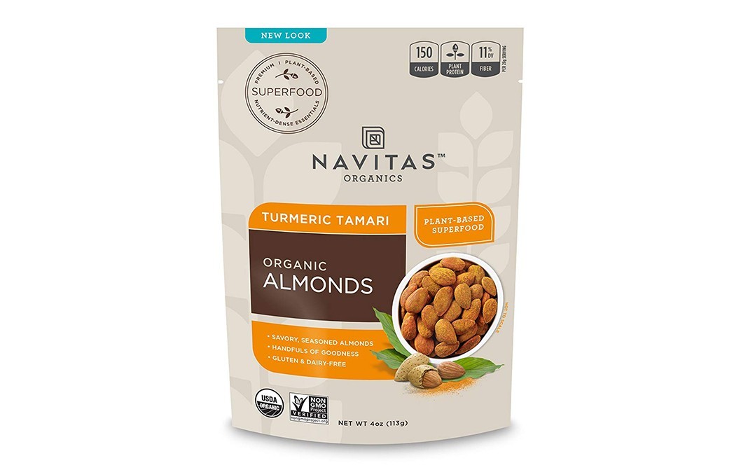 Navitas Organics Turmeric Tamari- Organic Almonds   Pack  113 grams